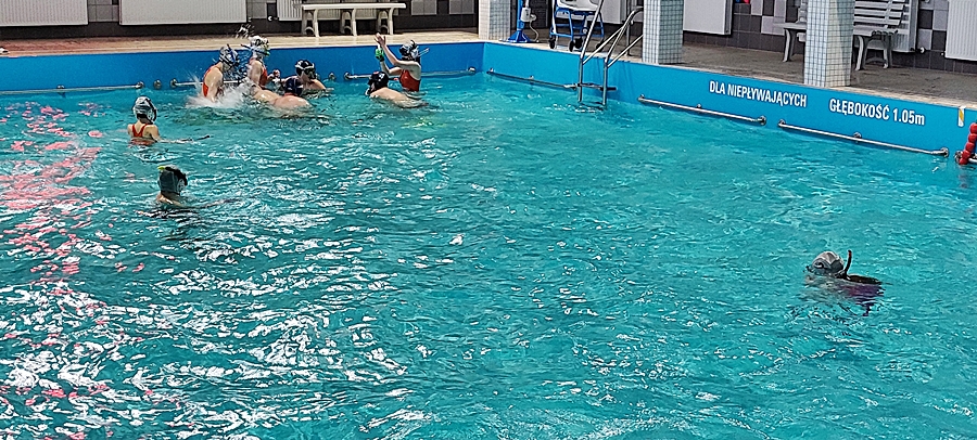 Hokej pod wodą Walenie Siemianowice Śląskie Trening 11 III 2023